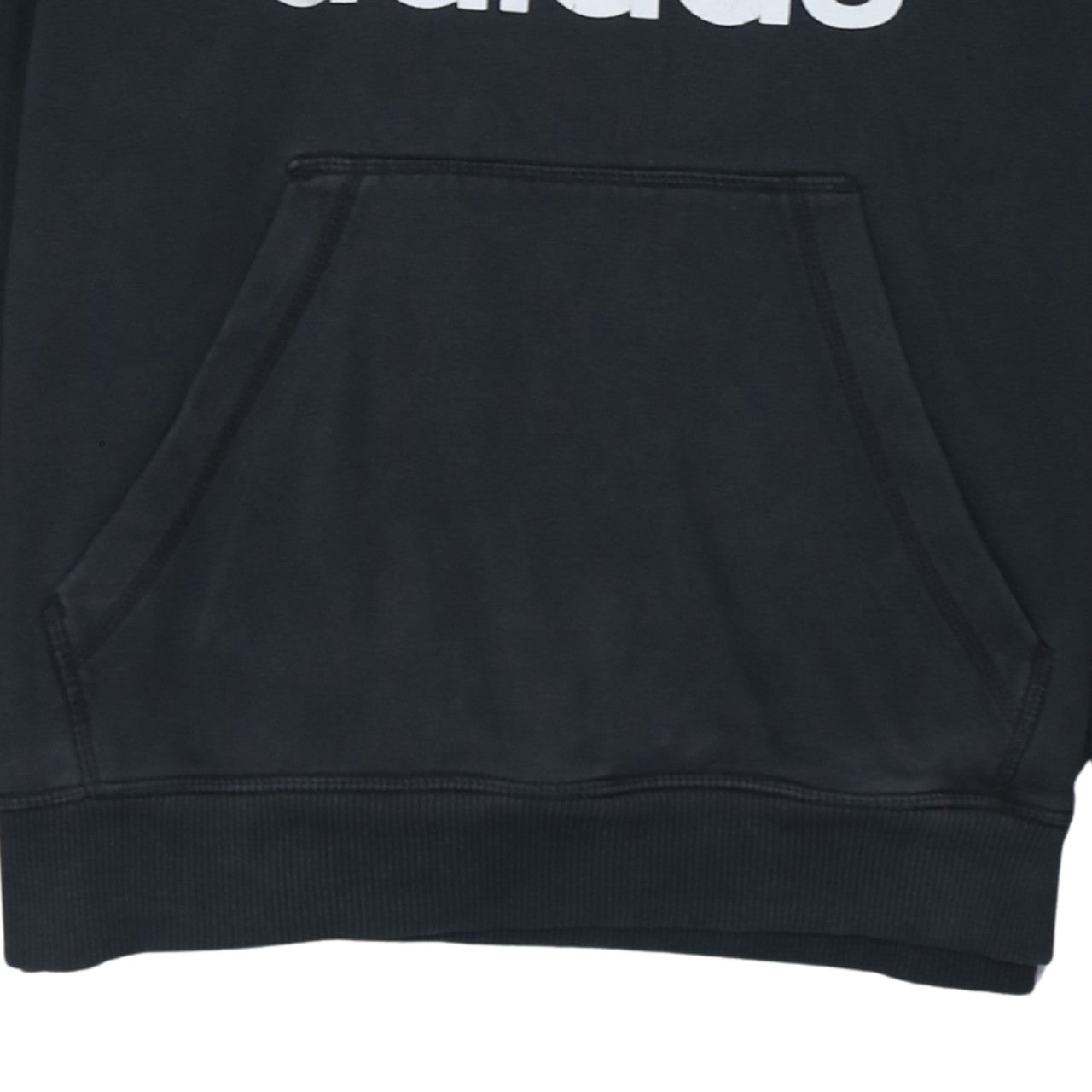 Additional view of Adidas Men's Black Pullover Hoodie M Fleece Trefoil Logo Sportswear