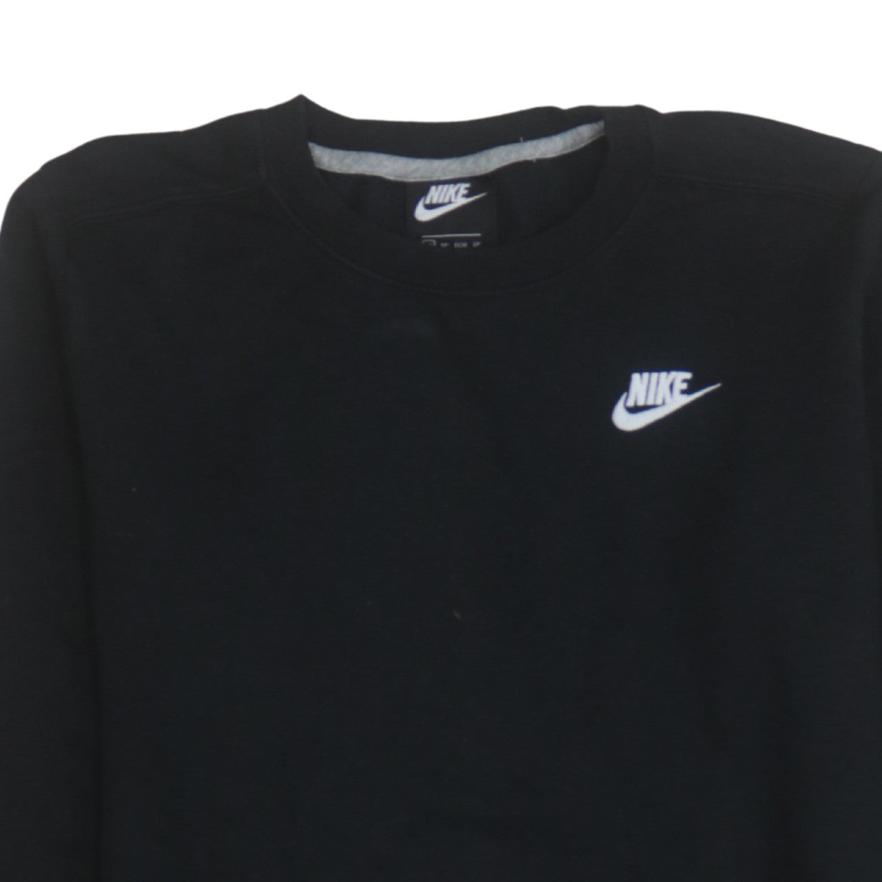 Nike Men's Black Crew Neck Pullover Sweatshirt XS Regular Fit