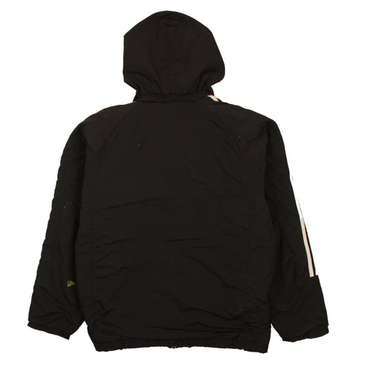 Adidas Men's Black Hooded Puffer Jacket M Sports Casual Coat