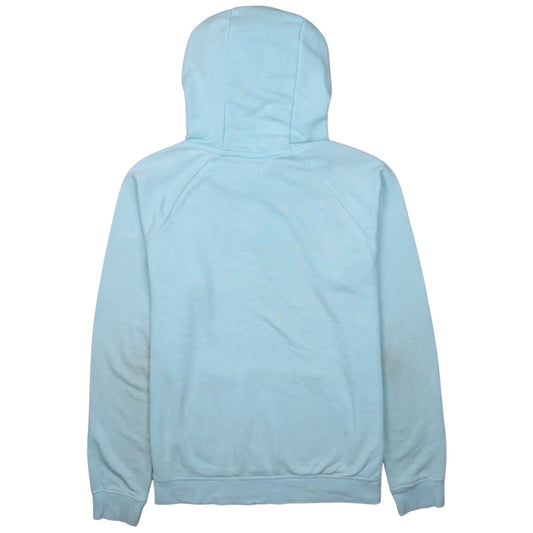 Nike Women's Blue Pullover Hoodie Medium Logo Print Casual Sportswear