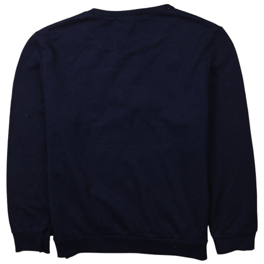 Disney Women Navy Blue Stitch Crew Neck Sweatshirt Size 14