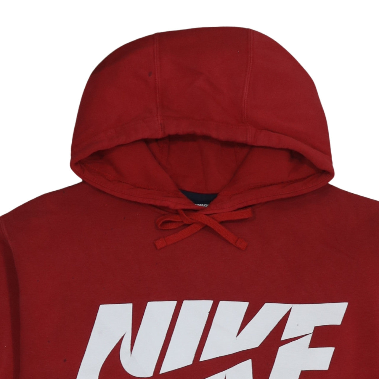 Nike Mens Red 2XL Pullover Hoodie Fleece Logo Sweatshirt