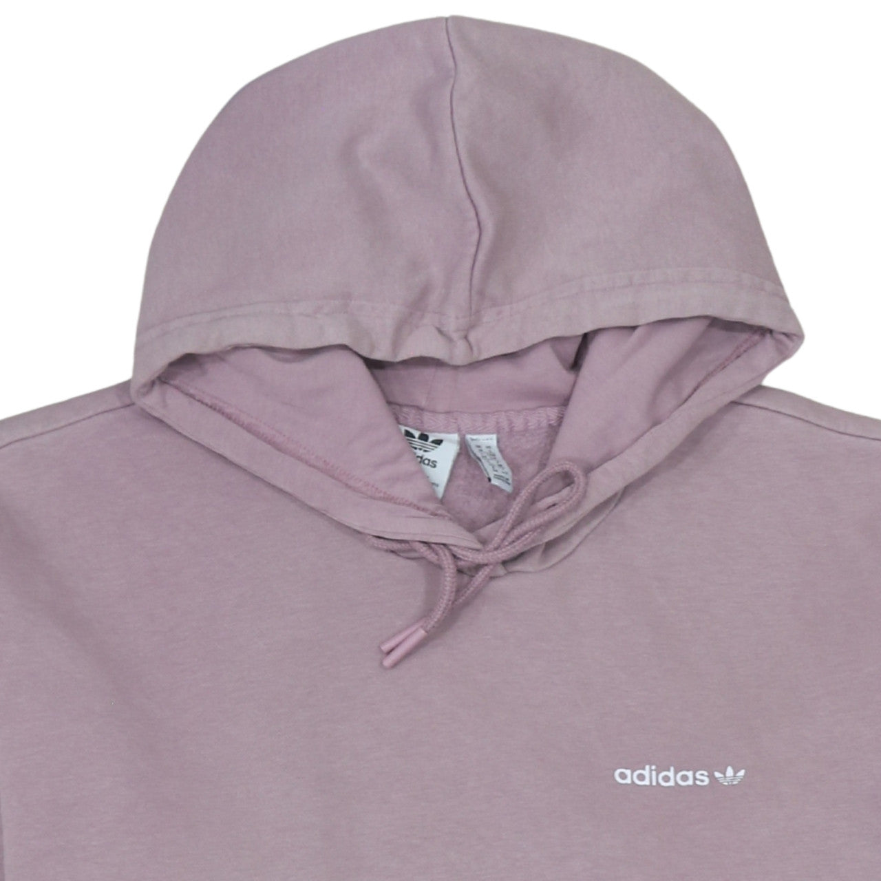 Adidas Womens Mauve Pullover Hoodie Size 10 Cotton Blend Casual