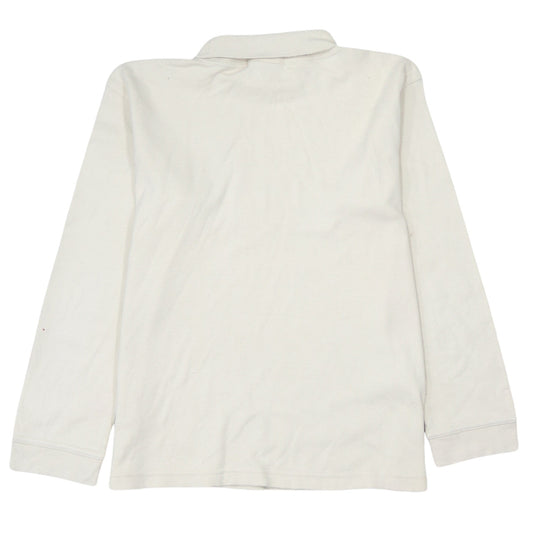 PUMA Men's White XL Roll Neck Long Sleeve Cotton T-Shirt