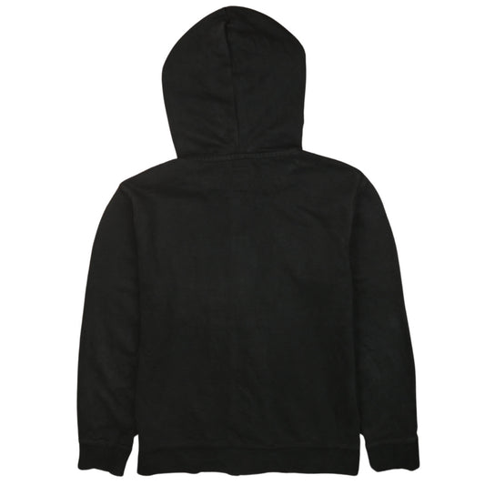 GAP Kids Boys Black Full Zip Hoodie Size 14-16 Cotton Blend Logo