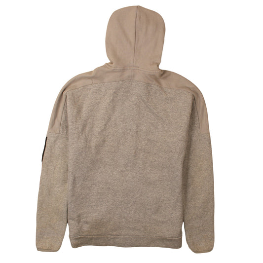 Adidas Womens Beige Full Zip Hoodie Size L Classic Sportswear
