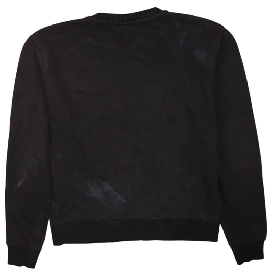 FILA Men's Black XS Pullover Sweatshirt Crew Neck Logo Fleece