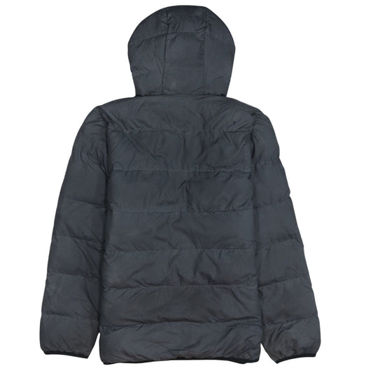 Adidas Boys Black Hooded Puffer Jacket Size 14 Years Winter Coat