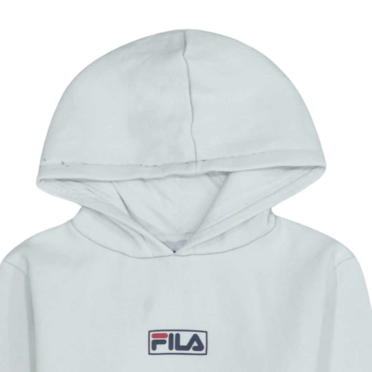 Additional view of Fila boys’ white pullover hoodie 13 years cotton blend logo design