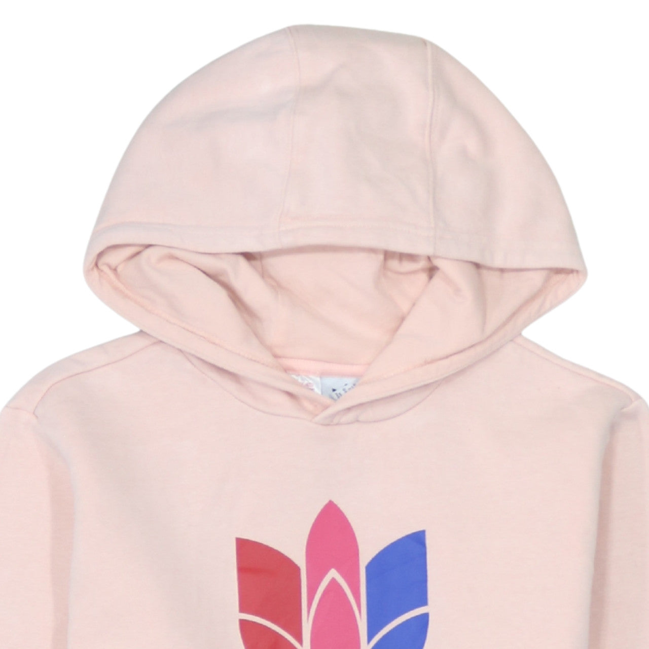 Additional view of Adidas girls’ pink logo pullover hoodie 13-14 years regular fit lightweight