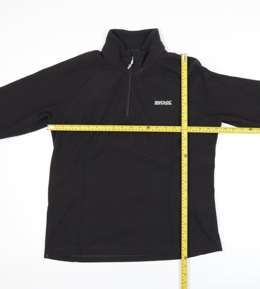 Regatta Great Outdoors Women’s Black Fleece Half Zip Jacket UK 14