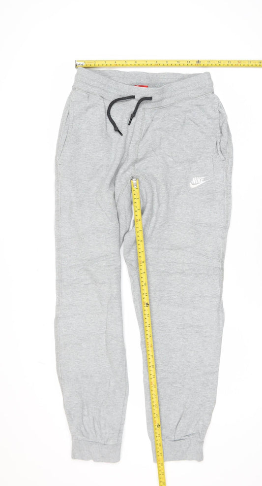 Nike Men's Grey Jogger Sweatpants S Regular Fit Cotton