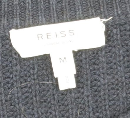 Reiss Women’s Black Wool Cashmere Knit Bodycon Dress M