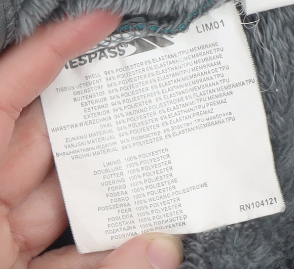 Trespass Women's Blue XS Softshell Hooded Mid-Length Jacket