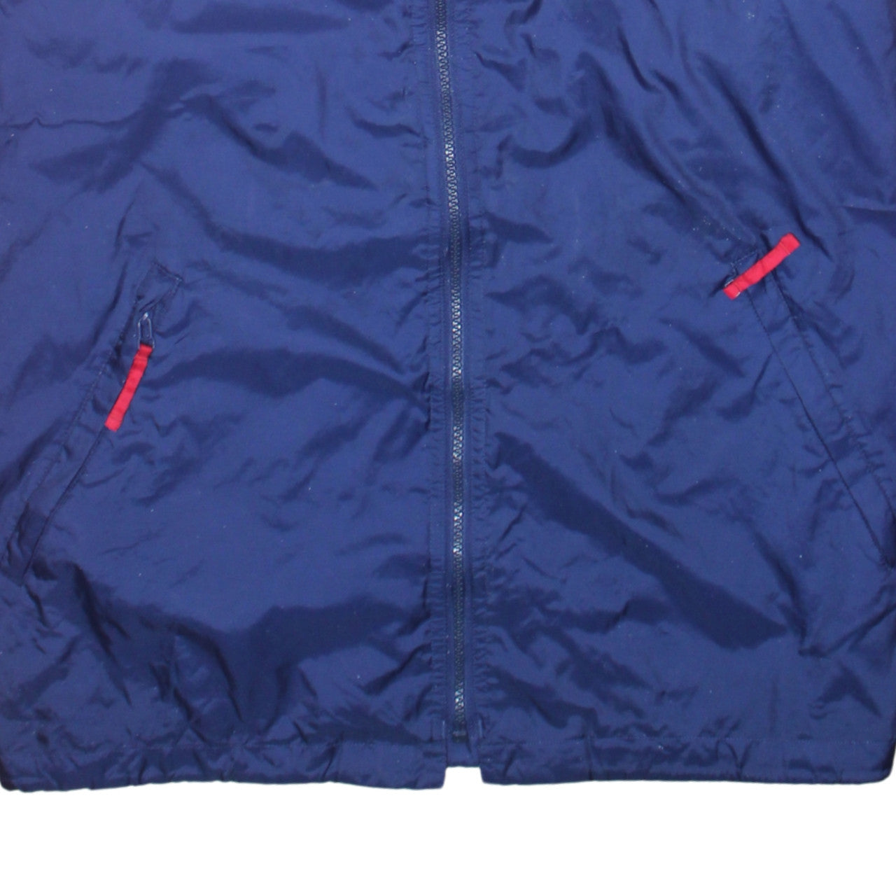 Additional view of Adidas Men’s Red Blue Windbreaker Jacket M Hooded Retro Sportswear