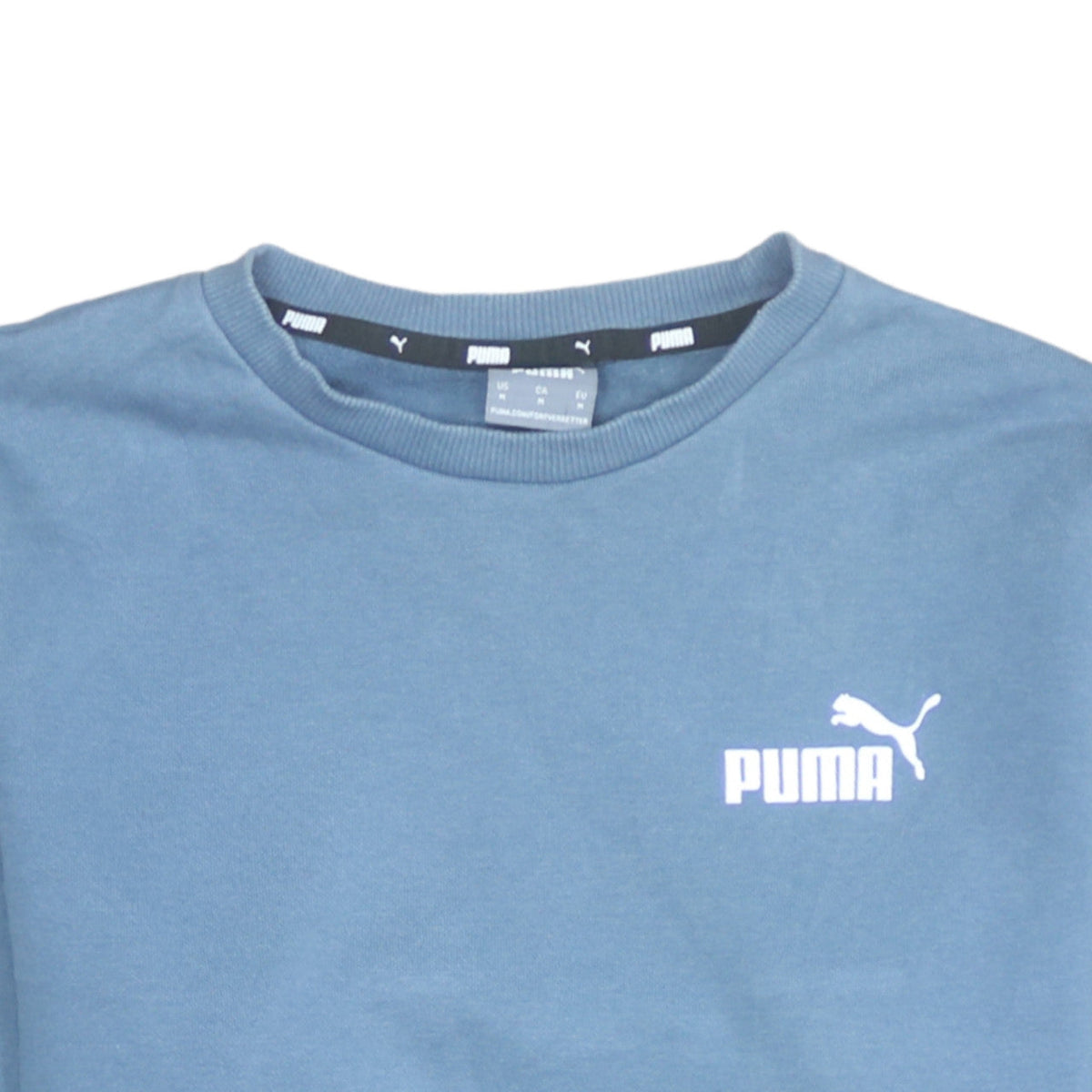 Additional view of Puma Men's Blue Crew Neck Pullover Sweatshirt, size M
