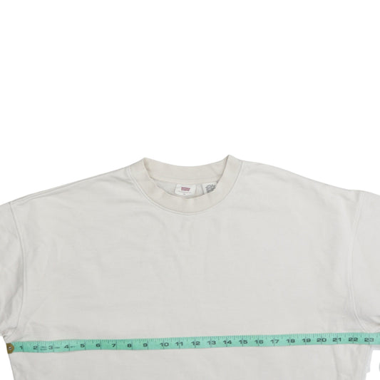 Levi's Womens Ivory Blue Tie-Dye Pullover Sweatshirt XS