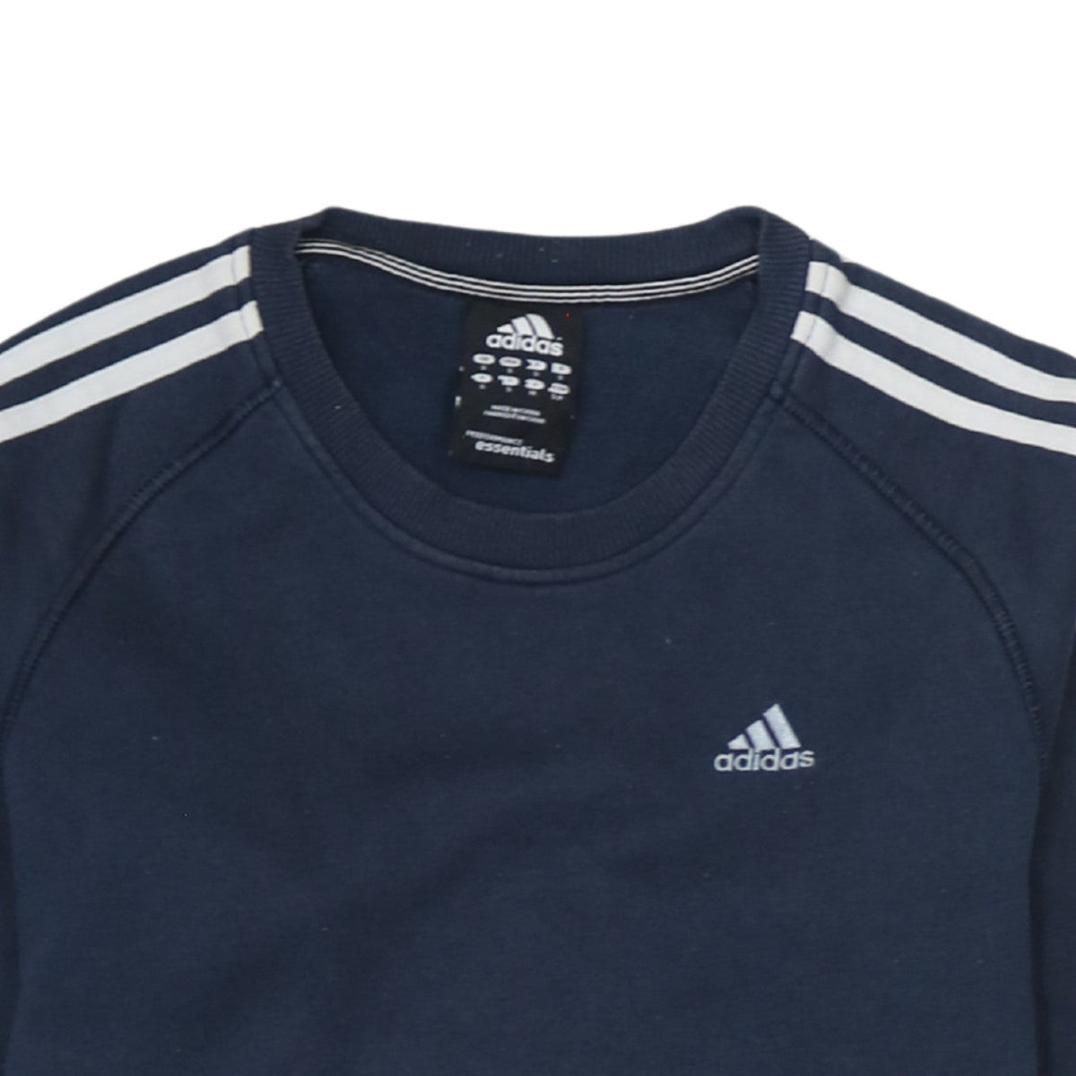 Additional view of Adidas Men's Blue Crew Neck Pullover Sweatshirt, size S