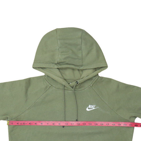 Nike Men's Green Pullover Hoodie M Sports Fleece Logo Sweatshirt