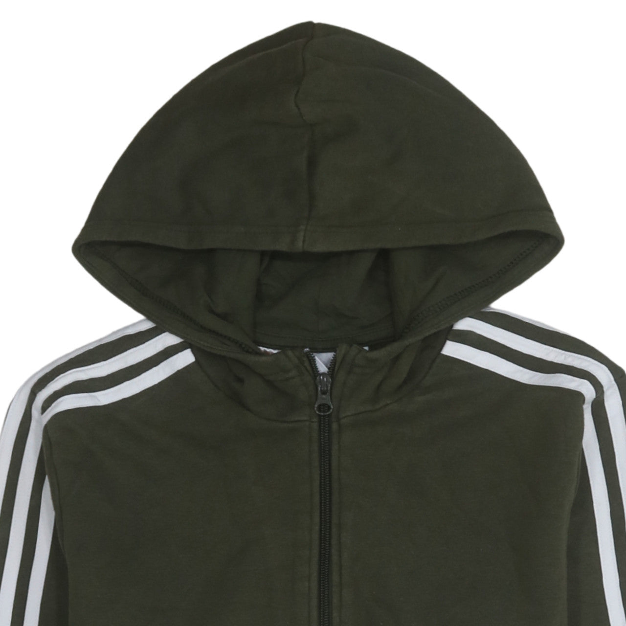 Adidas Boys Green & Grey Half Zip Hoodie Sweatshirt XL 15-16 Years