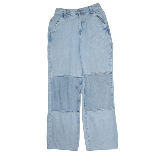 Simple Society Women's Blue Straight Leg Light Wash Jeans Size 8