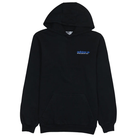 Adidas Men's Black Pullover Hoodie Size S Logo Fleece Sweatshirt