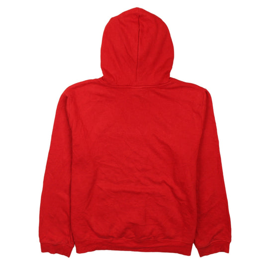 Fila Womens Red Pullover Hoodie XXL Logo Print Cotton Sweatshirt