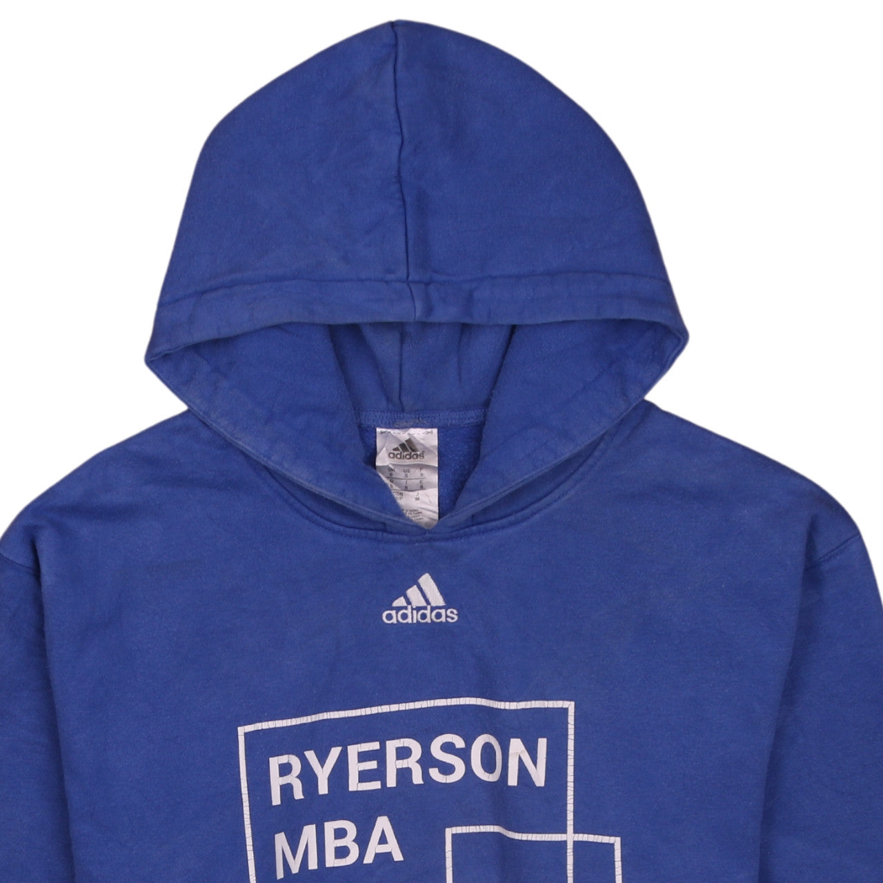 Adidas Men’s Blue Pullover Hoodie Size S Ryerson MBA Graphic
