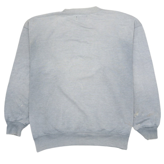 Lee USA Men's Grey Vintage Pullover Crew Neck Sweatshirt L