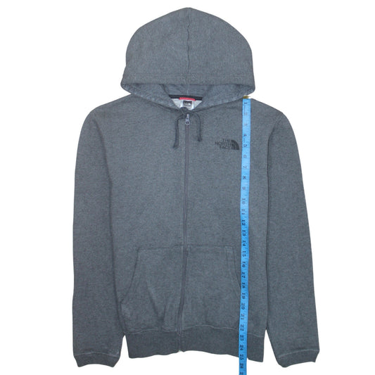 The North Face Mens Grey Full Zip Hoodie Size S Outdoor Fleece