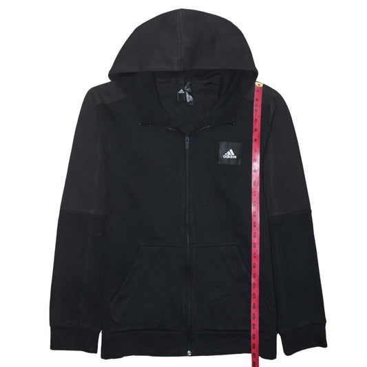 Adidas Men's Black Full Zip Hoodie Size M Sports Fleece Jacket