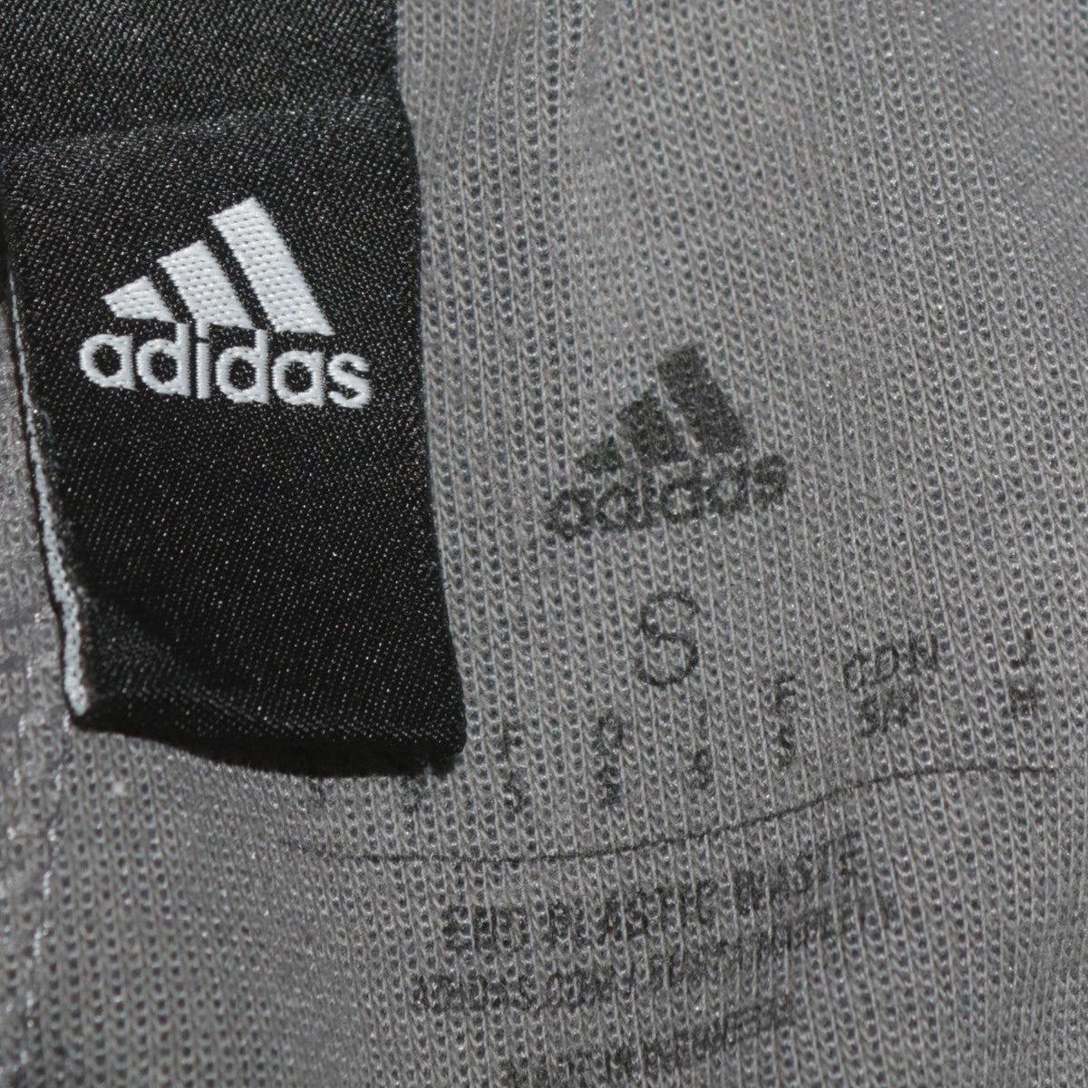 Close-up detail of Adidas Men Beige Jogger Activewear Trousers Small Elastic Waist