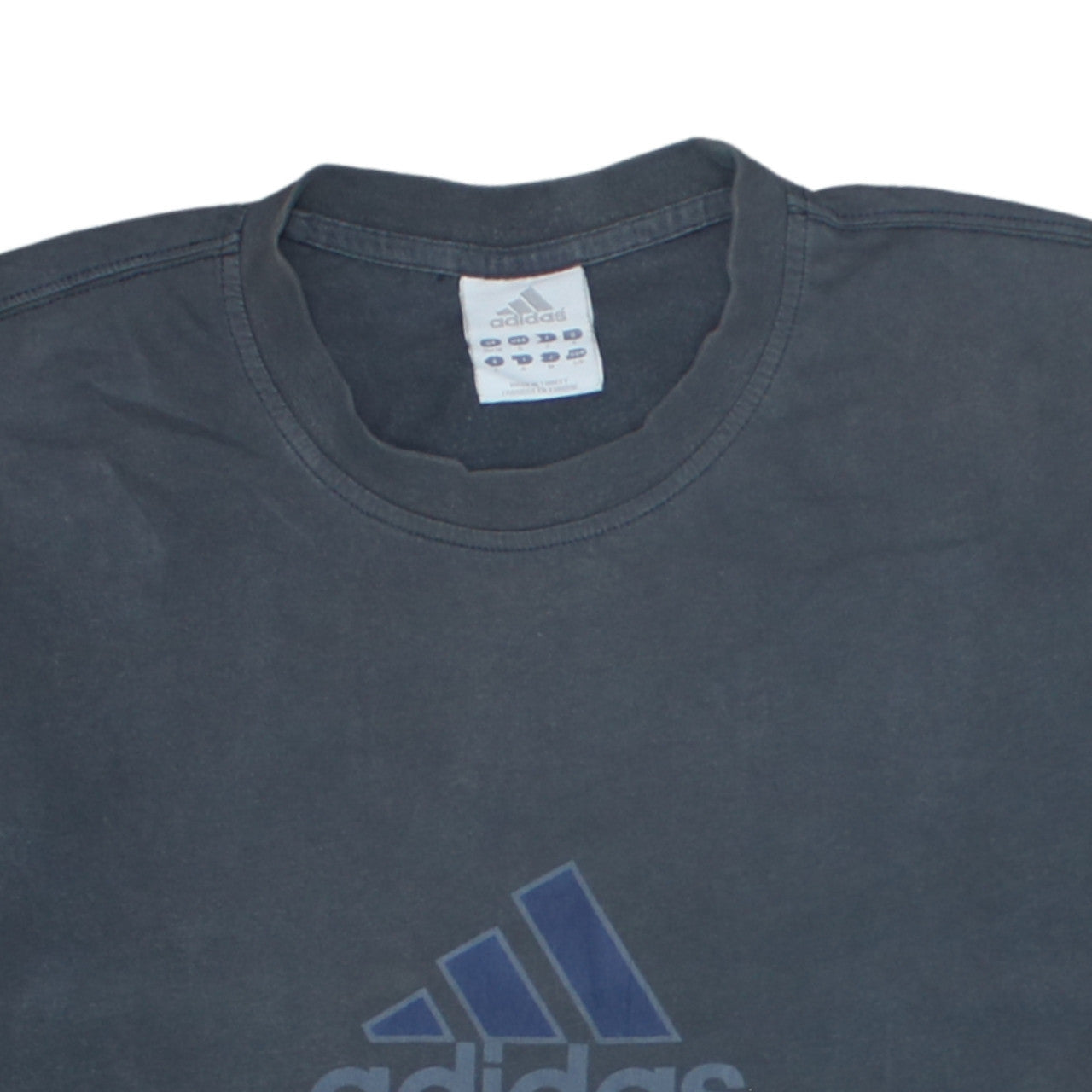 Adidas Men’s Black Cotton Short Sleeve Logo Sports T-Shirt Size S