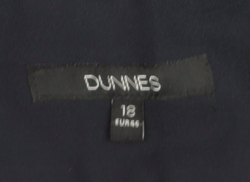 Brand and care label for Dunnes Women’s Black, size UK 18, Stretch Dress Pants