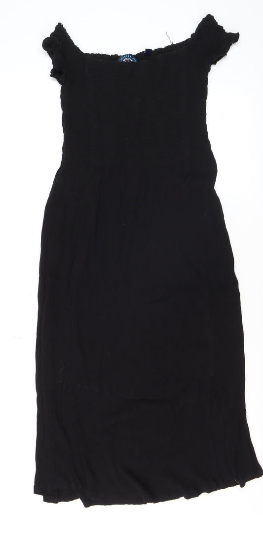 Superdry Women’s Black Off Shoulder Bodycon Dress Size S