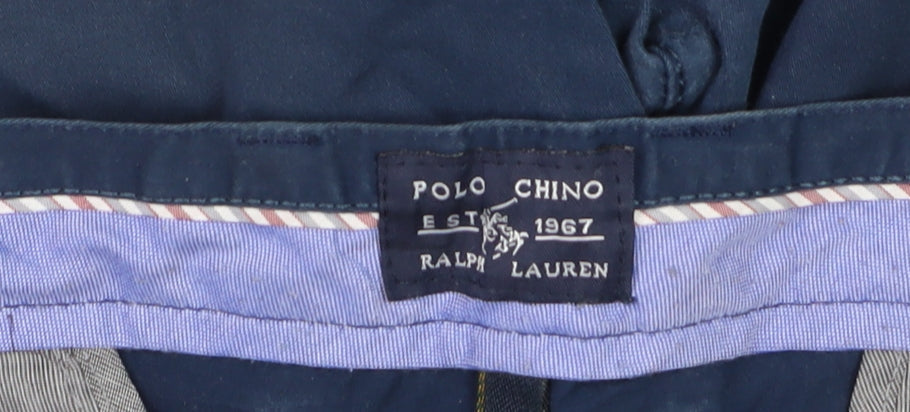 Ralph Lauren Men's Blue Straight Fit Cotton Chino Jeans Size 42