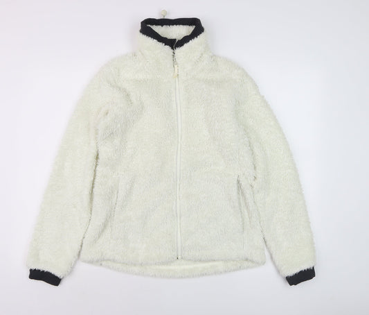 Helly Hansen Womens Ivory Fleece Full Zip Jacket M Regular Fit