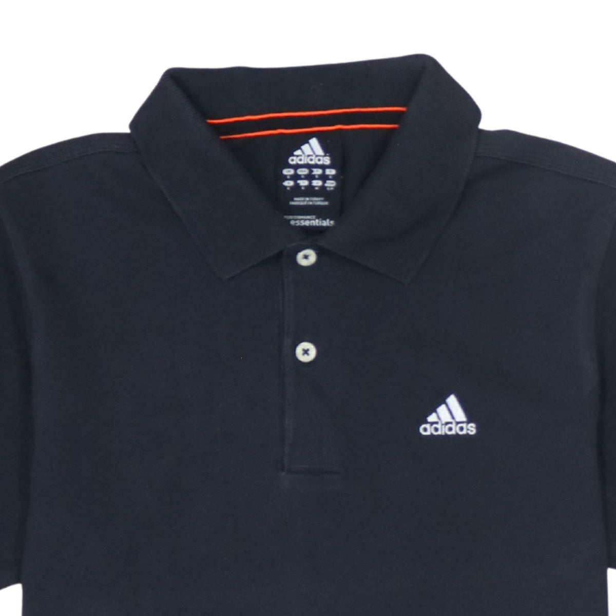Additional view of adidas Men's Black Essentials Polo Shirt, size S, Regular Fit