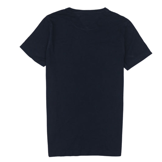 Tommy Hilfiger Men's Blue Slim Fit Graphic Cotton T-Shirt Size S