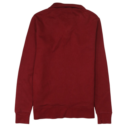 Champion Men's Red Henley Sweatshirt Size S Authentic Athleticwear