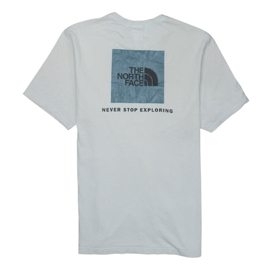 The North Face Men's White Medium Graphic Logo T-Shirt Cotton