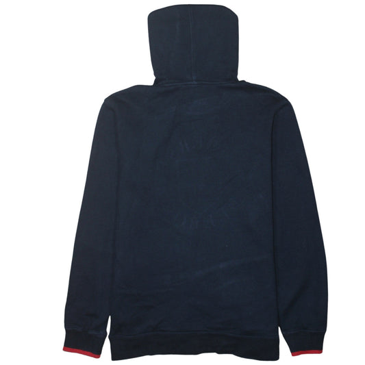 Reebok Men's Navy Blue Pullover Hoodie M Graphic Sportswear