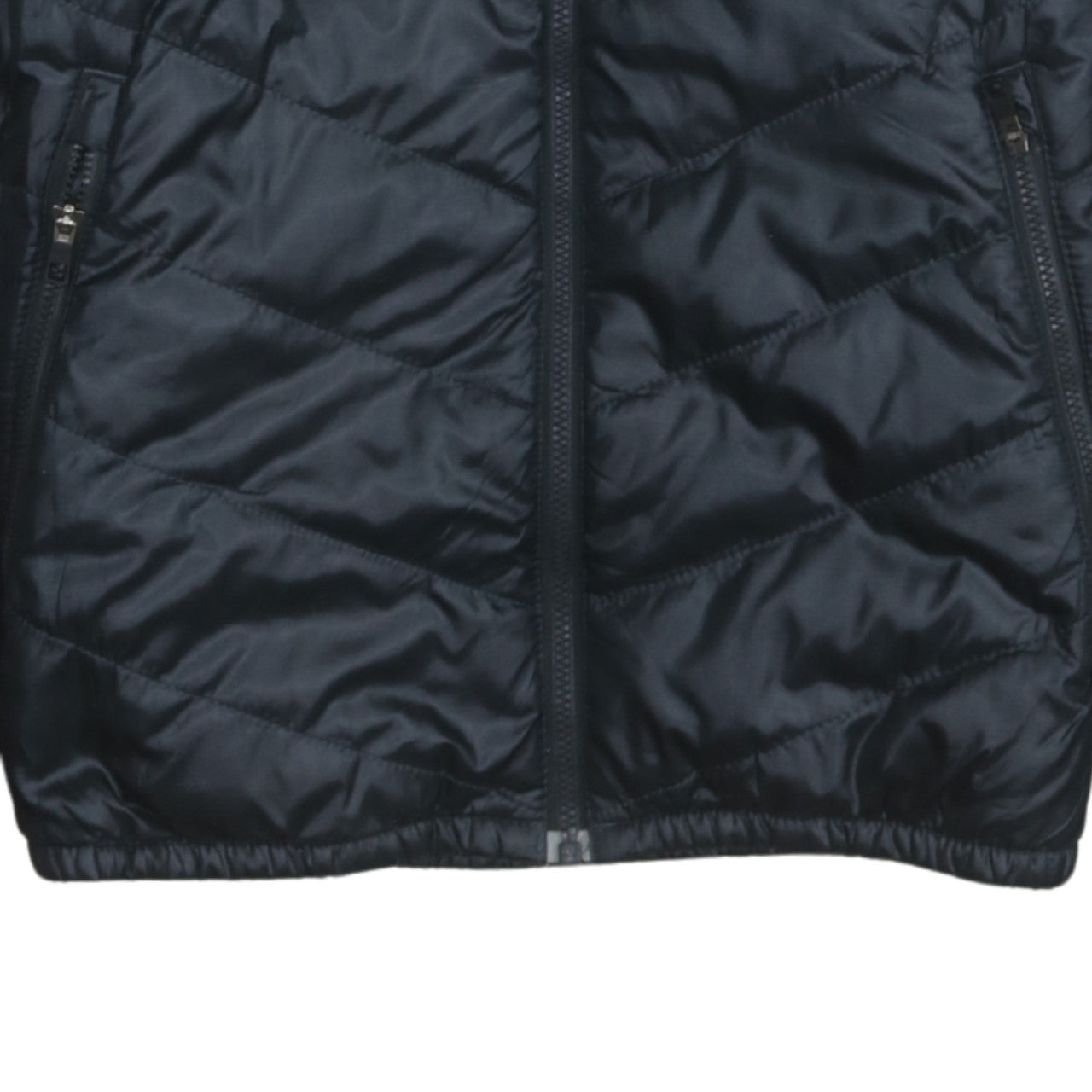Nike Boys Blue Colourblock Puffer Jacket Size S Full Zip Winter Coat