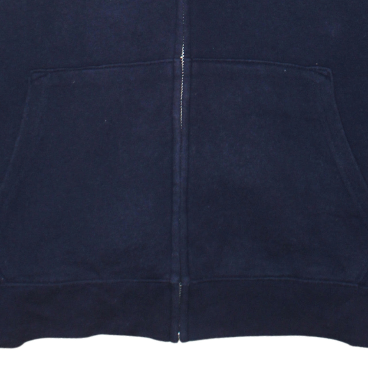 GAP Men's Navy Blue Full Zip Hoodie XL Classic Logo Cotton Blend