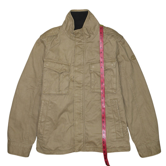 Timberland Men's Beige Cotton Military Jacket Size S