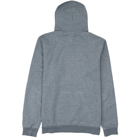 Puma Men's Grey Pullover Hoodie L Logo Fleece Sweatshirt