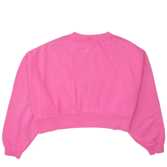 Nike Women’s Pink Loose Fit Crew Neck Pullover Sweatshirt M