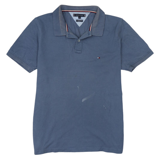 Tommy Hilfiger Men's Blue Slim Fit Cotton Polo Shirt XL