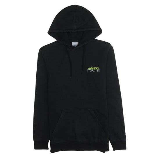 adidas Men's Black Pullover Hoodie Small Graphic Fleece
