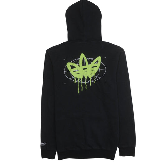 adidas Men's Black Pullover Hoodie Small Graphic Fleece